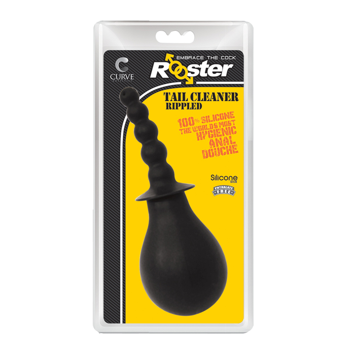 ROOSTER TAIL CLEANER RIPPLED - BLACK