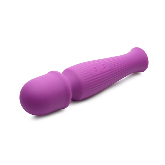 GOSSIP 10X SILICONE VIBRATING WAND - VIOLET - Click Image to Close