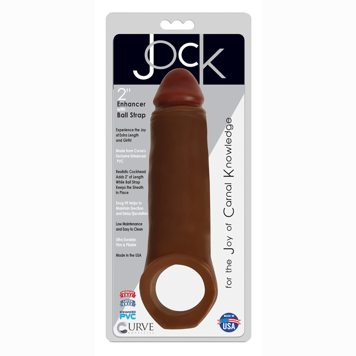 JOCK 2IN CHOCOLATE ENHANCER WITH BALL STRAP