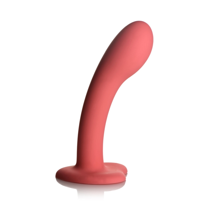 SIMPLY SWEET 7" G-SPOT SILICONE DILDO - PINK - Click Image to Close