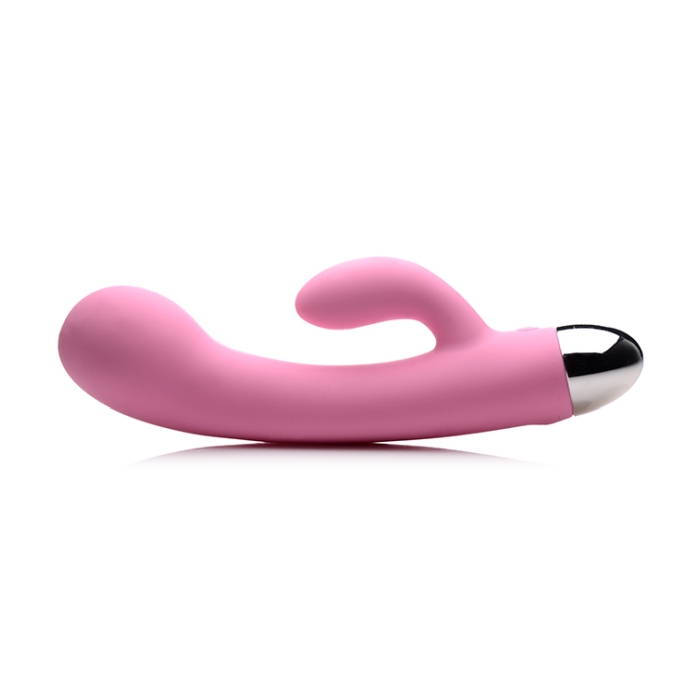 POWER BUNNIES BUBBLY 10X RECHARGE SILICONE G-SPOT VIBE - PINK - Click Image to Close
