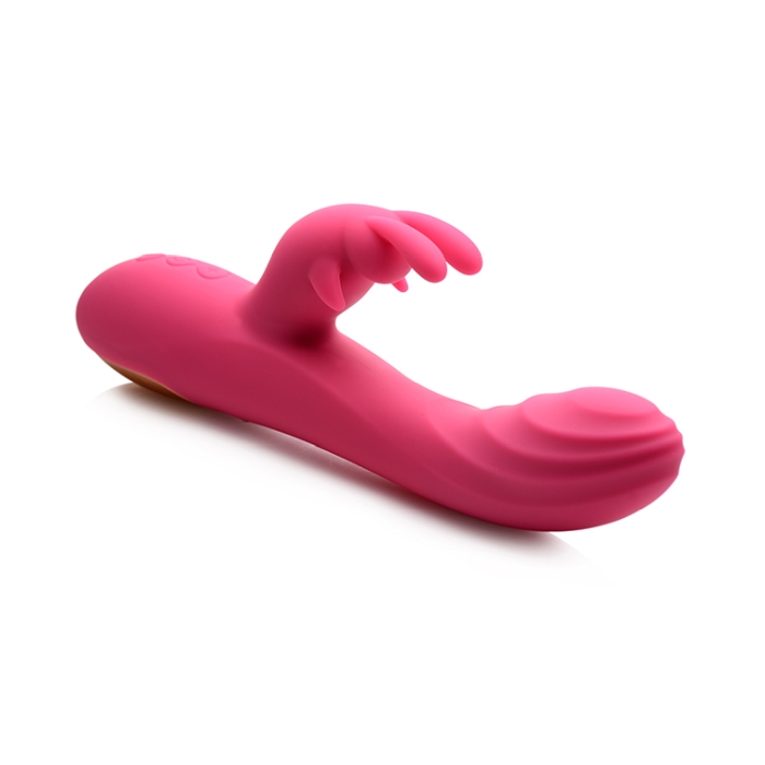 POWER BUNNIES HUGGERS 10X RECHARGE SILICONE RABBIT - PINK