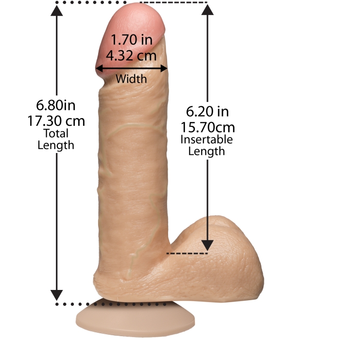THE REALISTIC COCK 6IN - WHITE - Click Image to Close