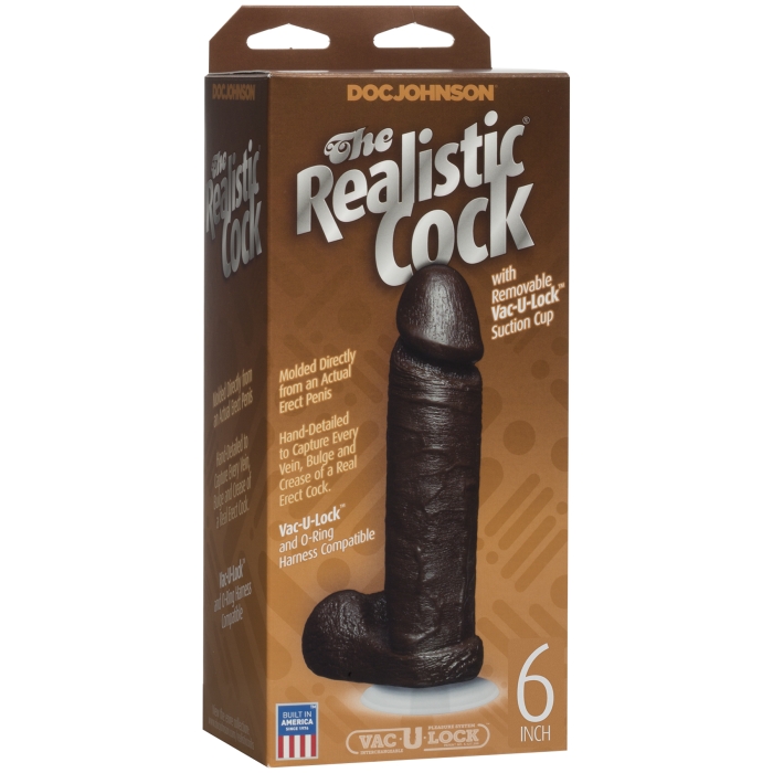 REALISTIC COCK - BLACK 6