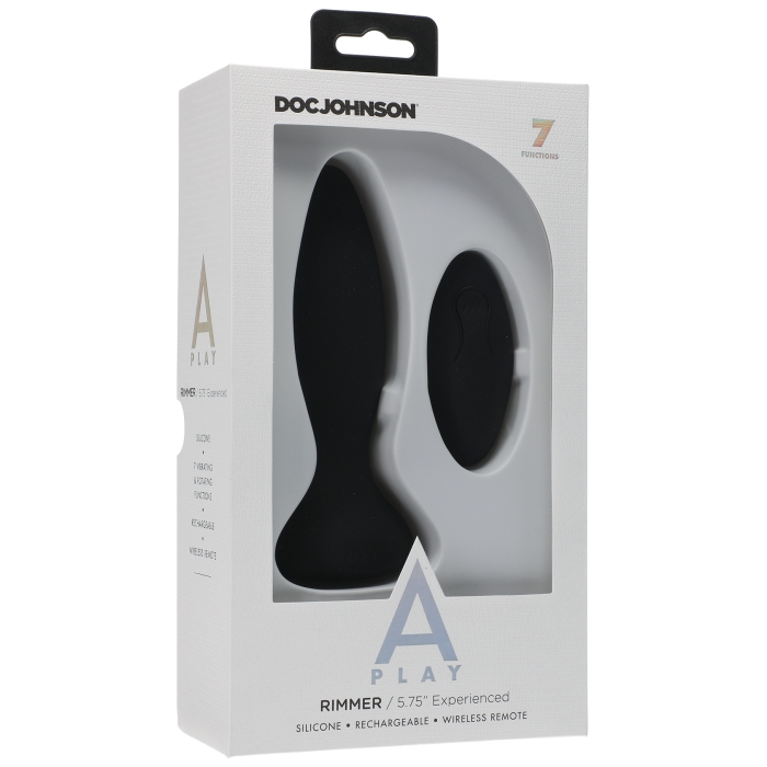 A-PLAY RIMMER EXPERIENCED RECHARGEABLE SILICONE ANAL BLK