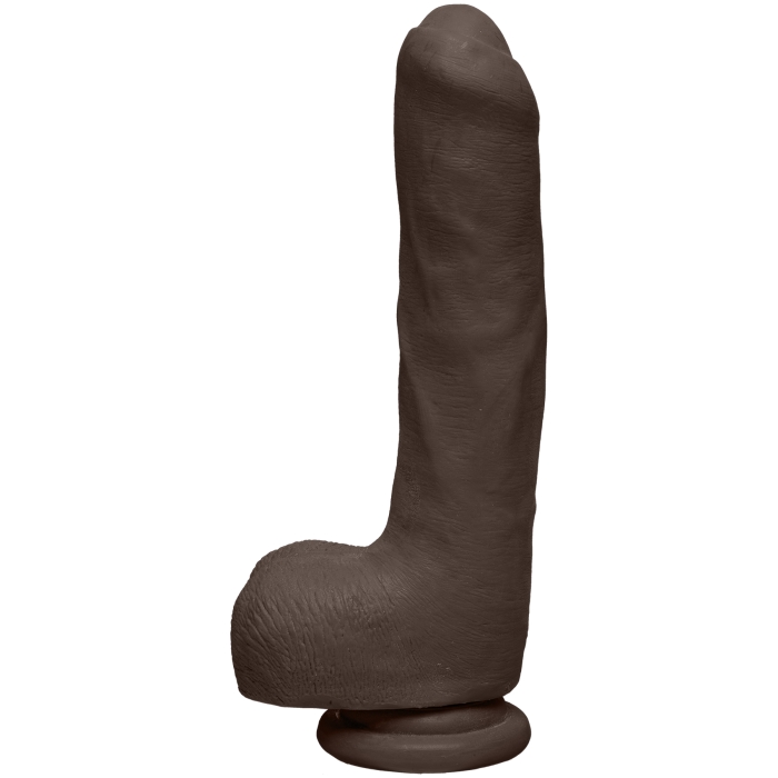THE D UNCUT D 9" W/ BALLS - ULTRASKYN - CHOCOLATE - Click Image to Close