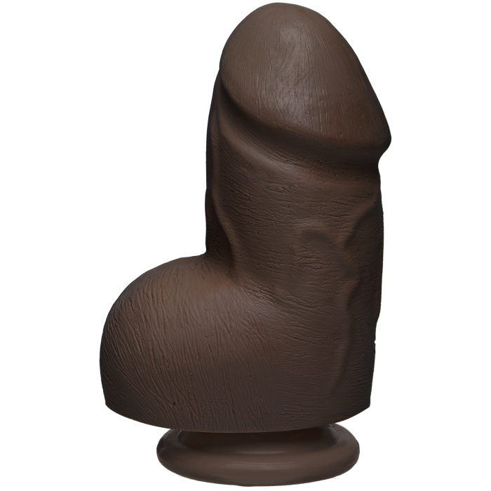 THE D - FAT D - FIRMSKYN 6" WITH BALLS - CHOCOLATE - Click Image to Close