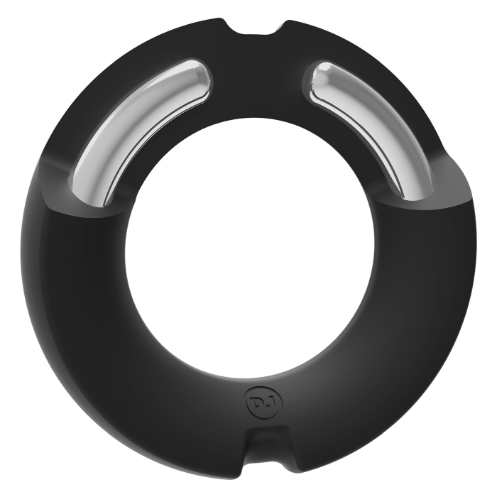 KINK SILICONE COVERED METAL COCKRING 45MM - BLK