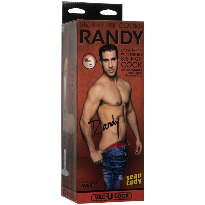 RANDY 8.5IN ULTRASKYN COCK W/RMVBLE VACULOCK SUCTION CUP - Click Image to Close
