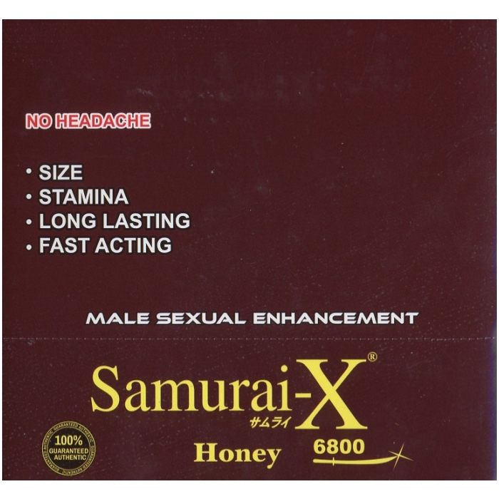SAMURAI X RED HONEY SACHET - 24 CT BOX