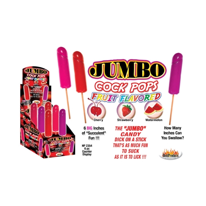 JUMBO FRUIT FLAVOR COCK POPS