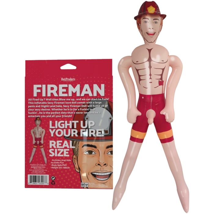 FIREMAN - INFLATABLE PARTY DOLL