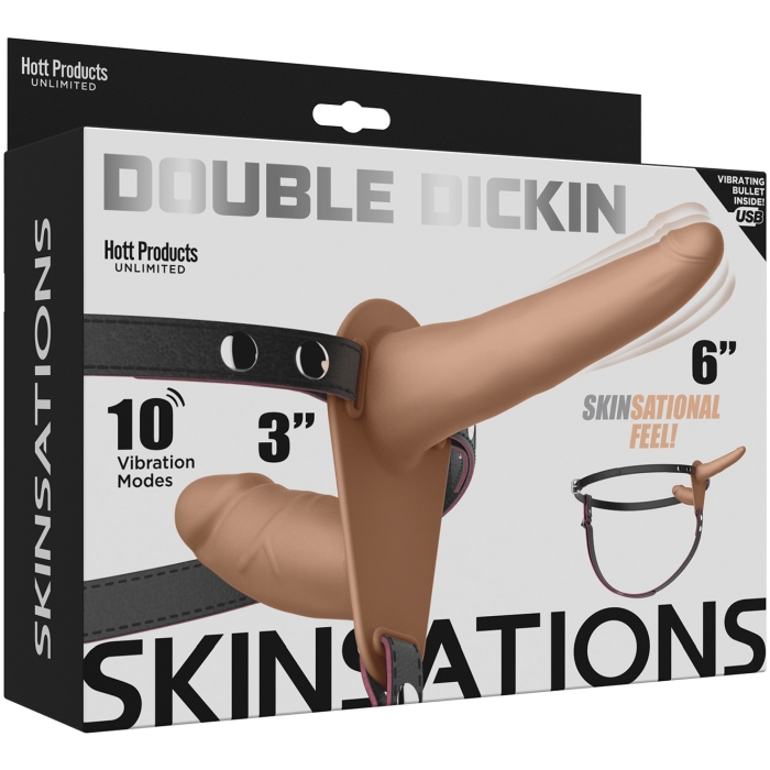 SKINSATIONS - DOUBLE DICKIN STRAP HARNESS