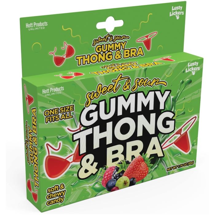 GUMMY THONG & BRA SWEET & SOUR SOFT CHEWY CANDY