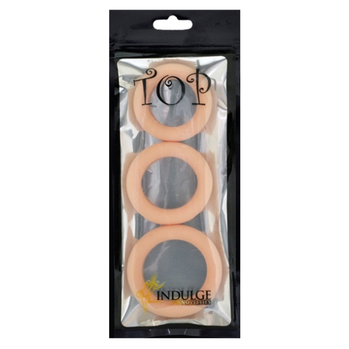 TOP SILICONE C RINGS - VANILLA (3-PACK)