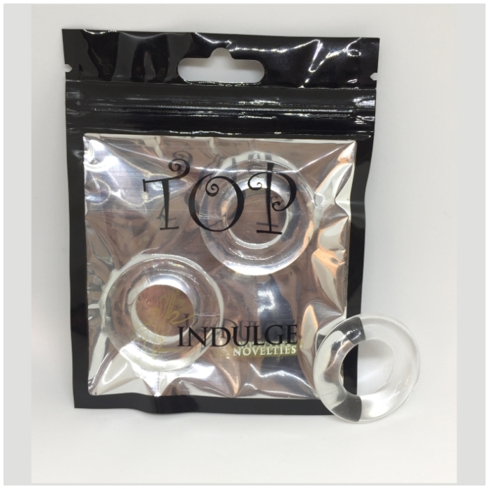 TOP COCK RING CKT35 CLEAR 2-PAK