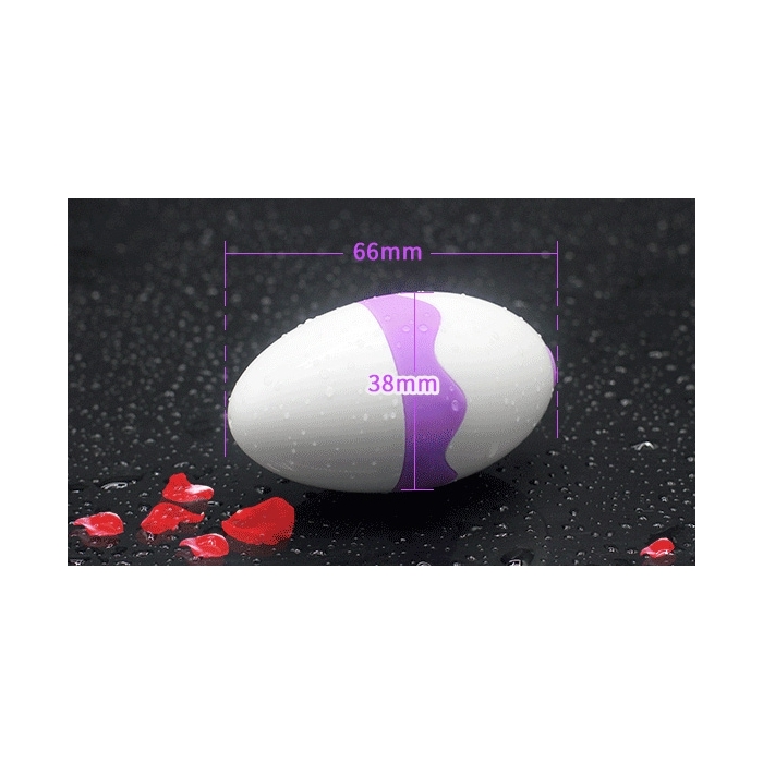 LICKER MASSAGER RECHARGEABLE EGG - VIOLET - Click Image to Close