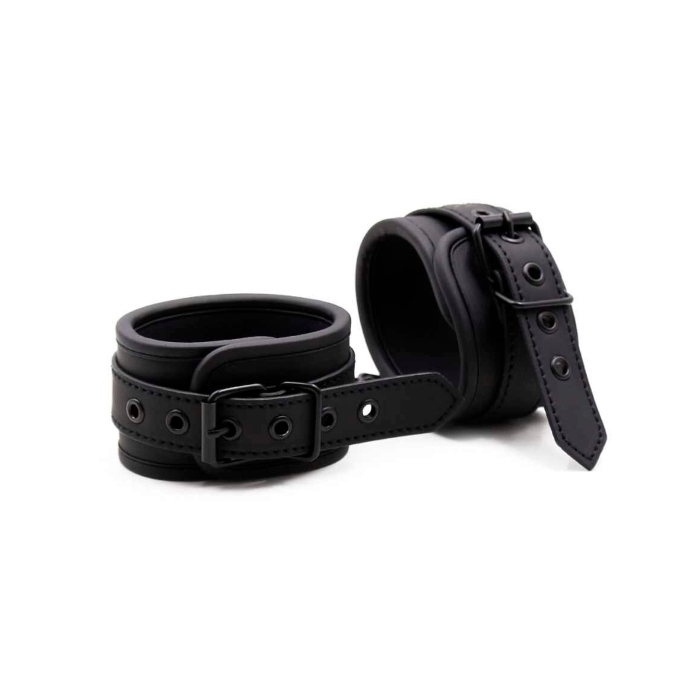 ANKLE CUFFS NEOPRENE - BLACK - Click Image to Close
