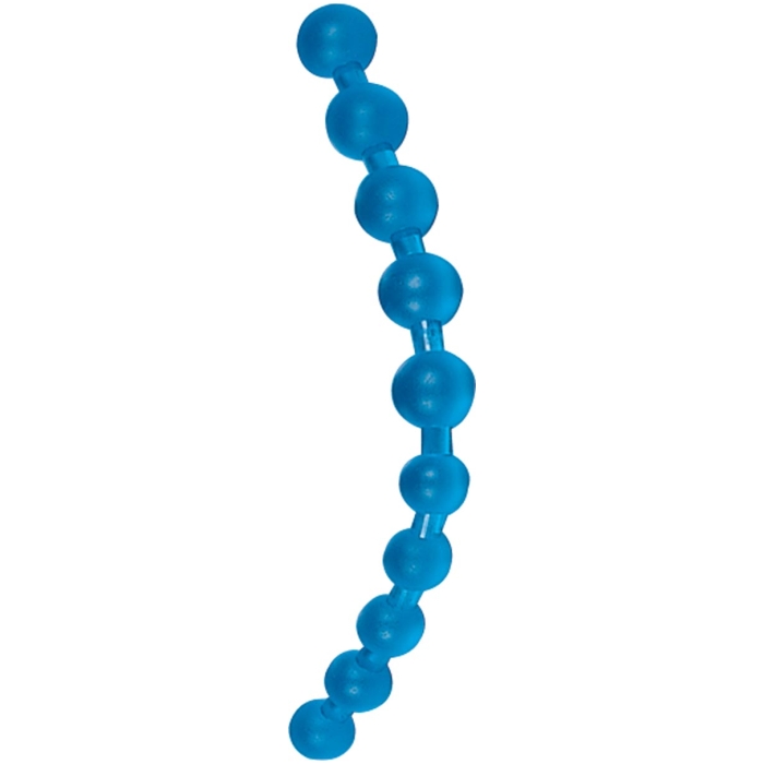 THAI JELLY ANAL BEADS - BLUE - Click Image to Close