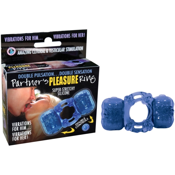 PARTNER'S PLEASURE RING-BLUE - Click Image to Close