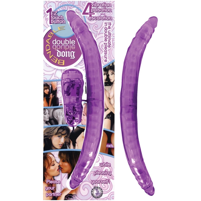 BENDABLE DOUBLE DONG-PURPLE - Click Image to Close