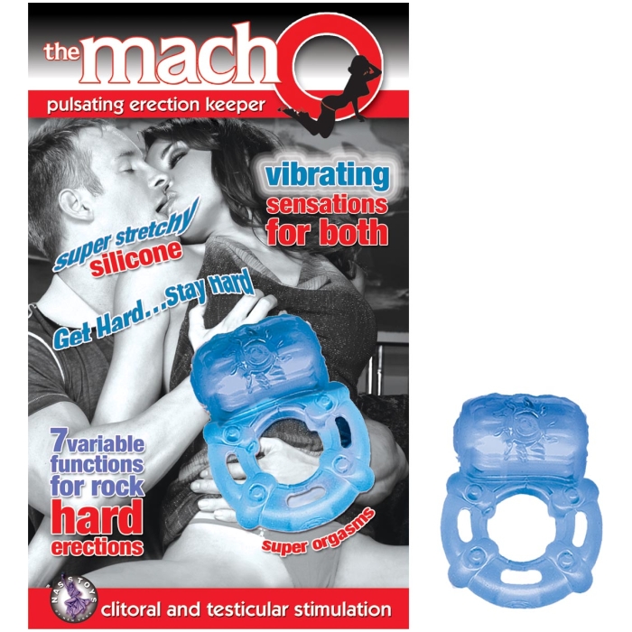 THE MACHO PULSATING ERECTION KEEPER-BLUE - Click Image to Close