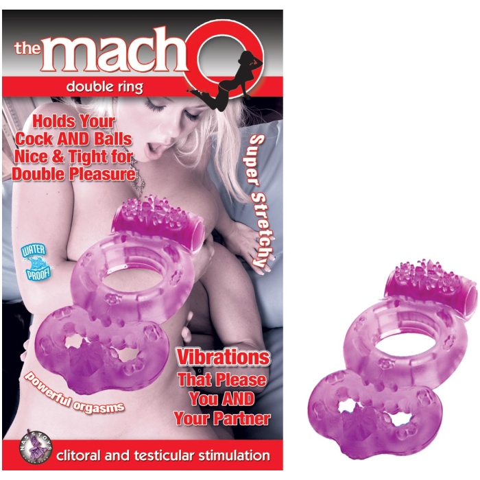 THE MACHO DOUBLE RING-PURPLE