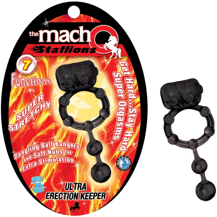 THE MACHO STALLIONS-ULTRA ERECTION KEEPER-BLACK - Click Image to Close