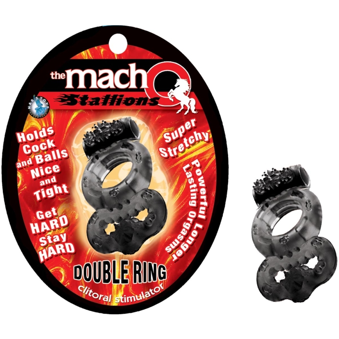 THE MACHO STALLIONS - DOUBLE RING CLITORAL STIMULATOR - Click Image to Close