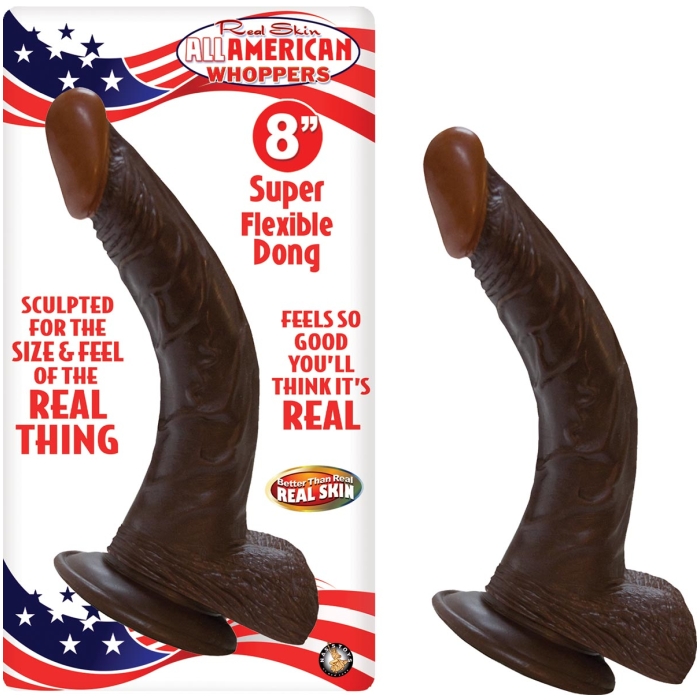 AFRO AMERICAN WHOPPERS 8 WITH BALLS-BROWN