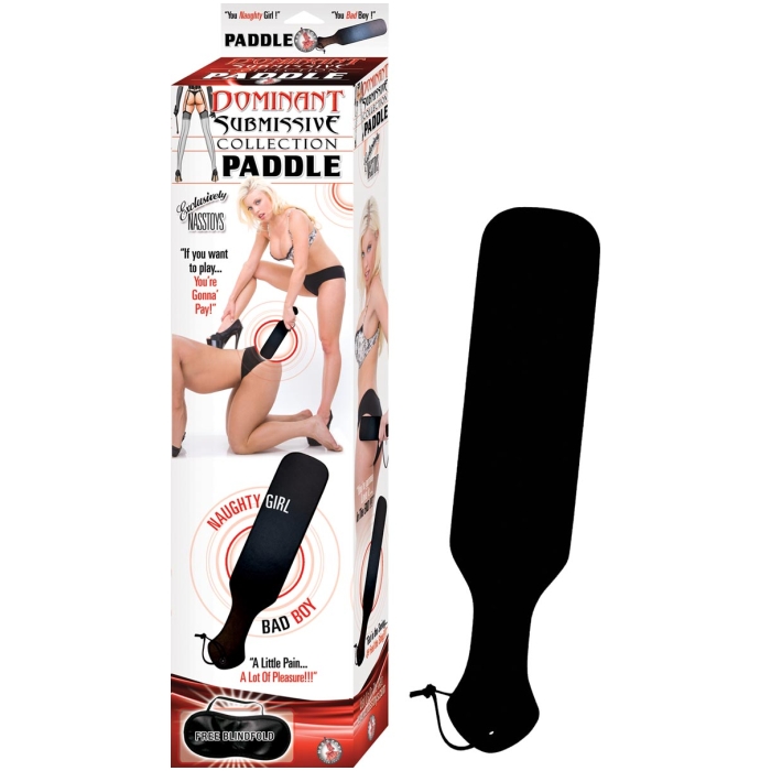 DOMINANT SUBMISSIVE COLLECTION PADDLE - BLACK