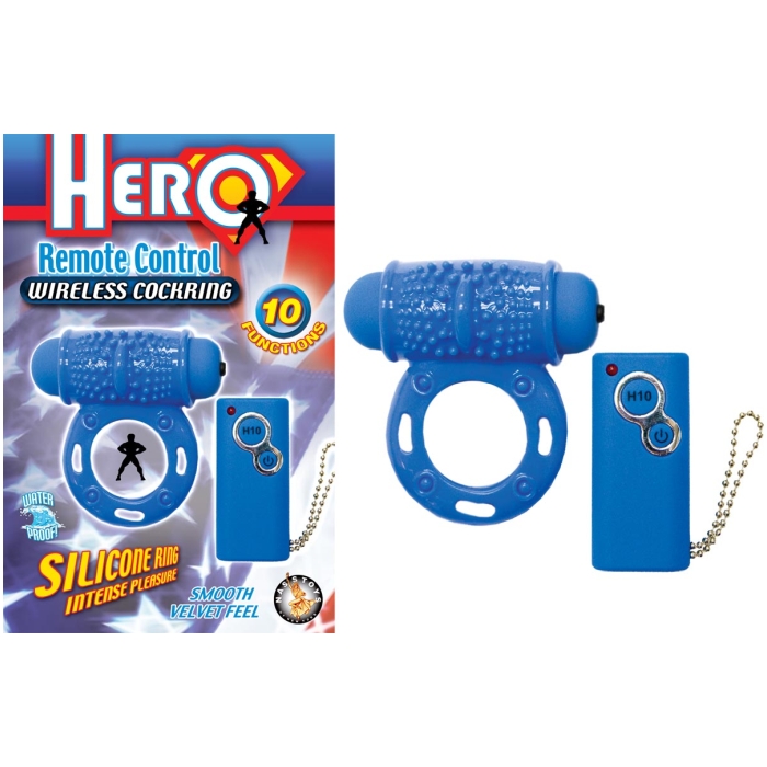 HERO REMOTE CONTROL WIRELESS COCKRING - BLUE