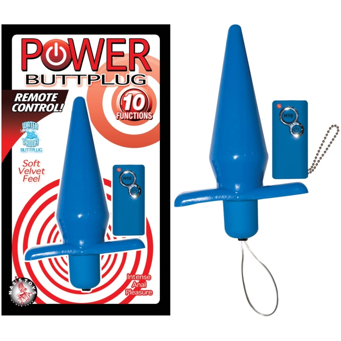 POWER BUTTPLUG REMOTE CONTROL-BLUE