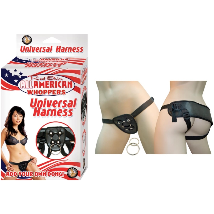ALL AMERICAN WHOPPERS UNIVERSAL HARNESS - BLACK
