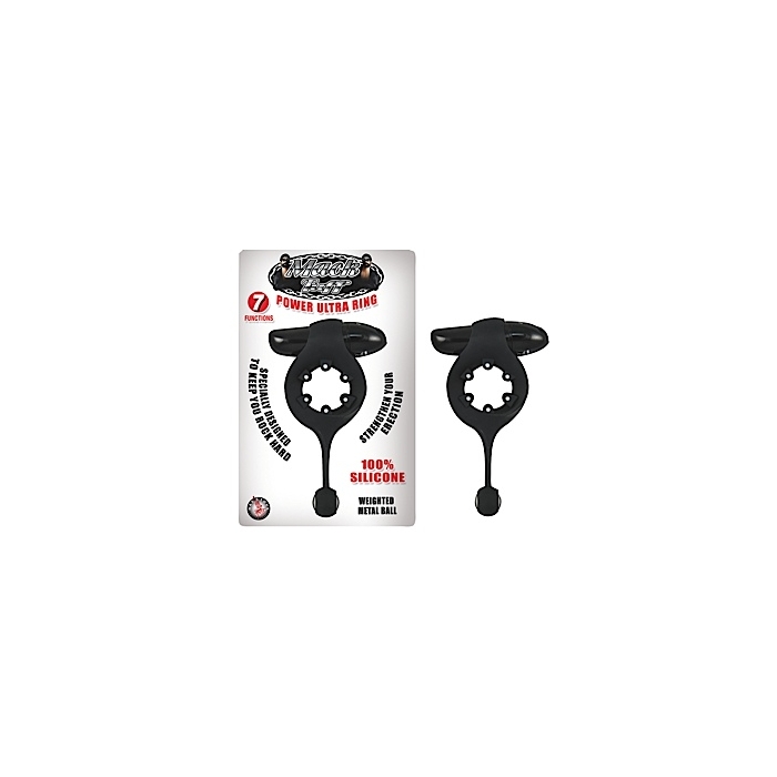 MACK TUFF-POWER ULTRA RING 7 FUNCTIONS SILICONE - BLAC