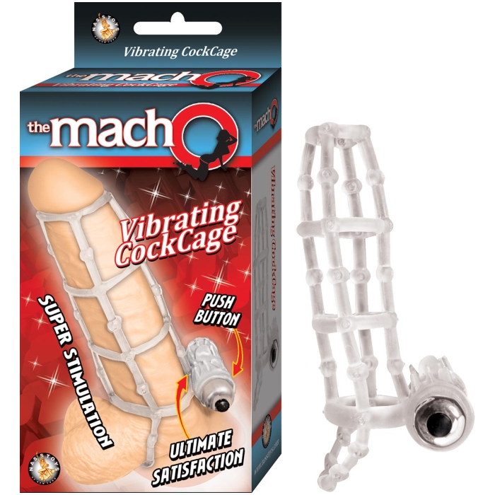THE MACHO VIBRATING COCKCAGE - CLEAR