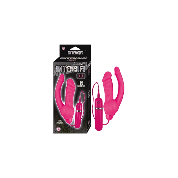 INTENSIFI ALI SILICONE DOUBLE PENETRATION VIBE IN PINK