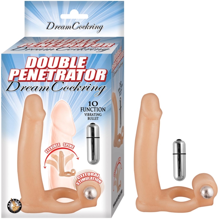 DOUBLE PENETRATOR DREAM COCKRING-FLESH - Click Image to Close