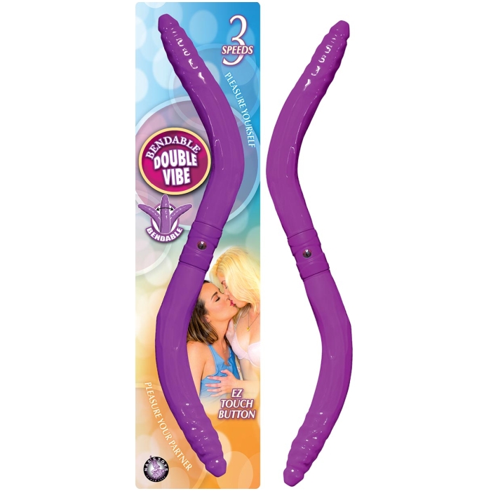 BENDABLE DOUBLE VIBE-PURPLE - Click Image to Close