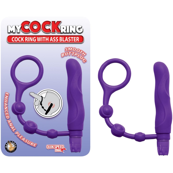 MY COCKRING WITH ASS BLASTER-PURPLE