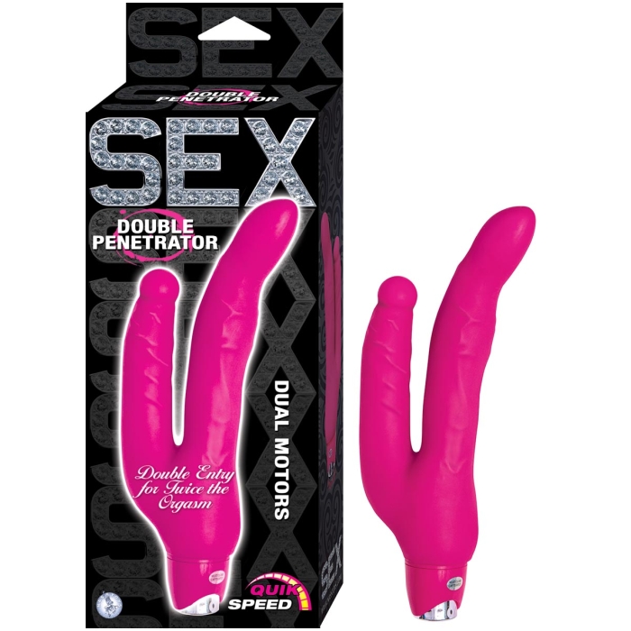 SEX DOUBLE PENETRATOR-PINK - Click Image to Close