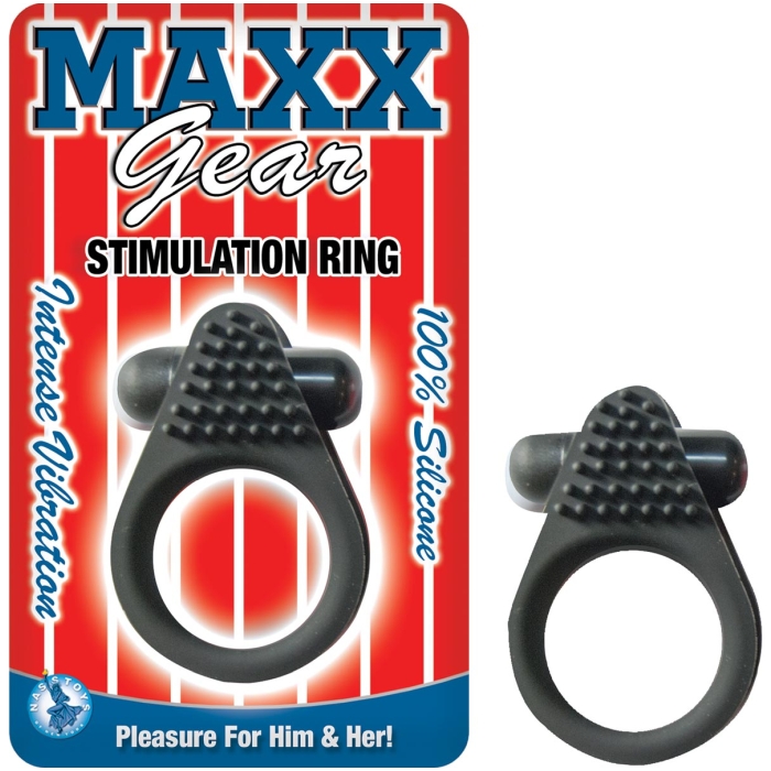MAXX GEAR STIMULATION RING-BLACK - Click Image to Close