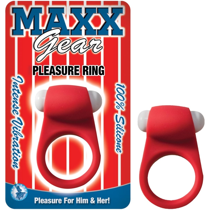MAXX GEAR PLEASURE RING-RED - Click Image to Close