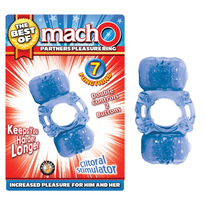 THE BEST OF MACHO PARTNERS PLEASURE RING-BLUE