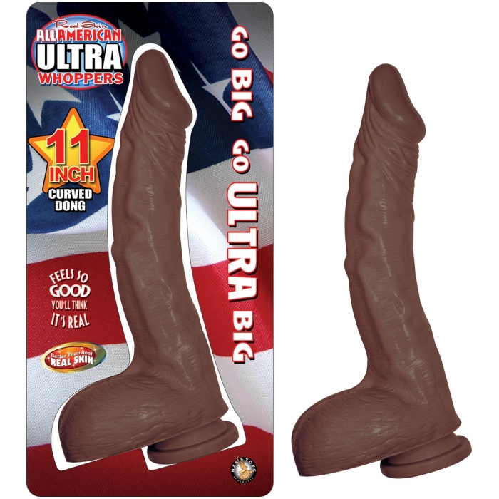 ALL AMERICAN ULTRA WHOPPERS 11IN CURVED DONG-BROWN