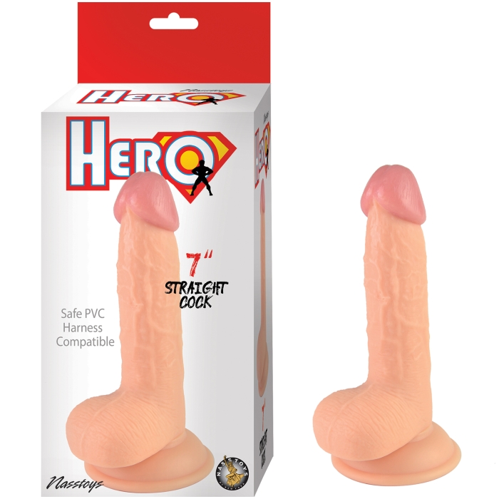 HERO 7" STRAIGHT COCK - Click Image to Close