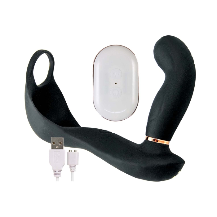 BUTTS UP P-SPOT MASSAGER PRO-BLACK - Click Image to Close