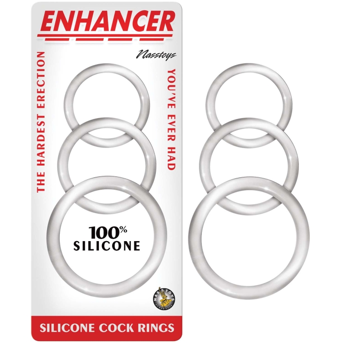 ENHANCER SILICONE COCKRINGS-CLEAR