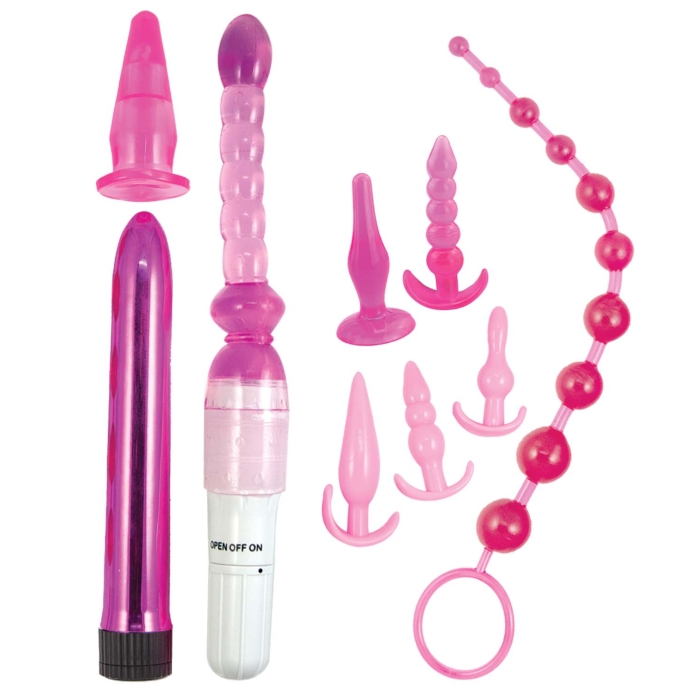 PINK ELITE COLLECTION SUPREME ANAL PLAY KIT-PINK - Click Image to Close