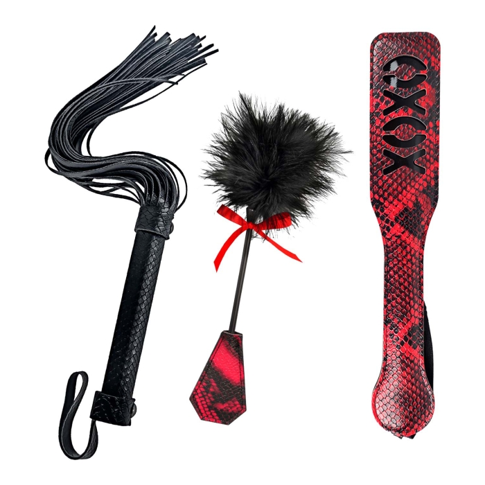 LOVERS KITS WHIP, TICKLE & PADDLE - Click Image to Close